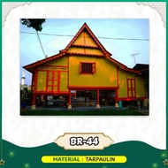 BACKDROP HARI RAYA AIDILFITRI - TEMA RUMAH KAMPUNG / Open House / Photobooth / Banner / Deko / Terbu