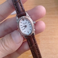 JAM WANITA ALBA AC3K35X1 AC3K35 SILVER BROWN LEATHER ORIGINAL ORI