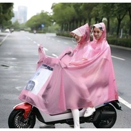 0jas Poncho 2 Heads Full Body Pillion / Adult Motorcycle Raincoat / Adult Raincoat / Raincoat