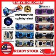 [ReadyStock] Hoverboard LED light Wireless Speaker Bluetooth Scooter for Kids Adult Skateboard Skute