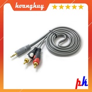 Jack converts 2 AV to 3.5 positive, Jack converts 2 RCA to 3.5 positive (TB)