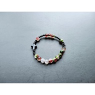 G1650 CATHOLIC CRACKED CROSS ROSARY BRACELET
