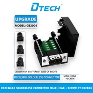 RS232/485 Non-Welding Serial Adapter - to DB9 Liner 5/6/7mm (M) Port with Screw DTECH DT-CB2006