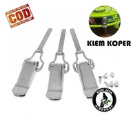 KLEM KOPER SILVER SAZIME 1 SET ISI 3 PCS PENJEPIT TEBOK KANDANG SANGKAR BURUNG LOVEBIRD MURAI ANIS S