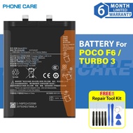 Battery BP52 Compatible For Xiaomi MI POCO F6 / Redmi TURBO 3 (5000mAh)