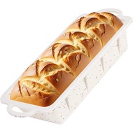 CAKETIME Silicone Loaf Pan with Metal Frame, Nonstick 10 x 4.8 x 2.3 inch Silicone Bread Pan for Bak
