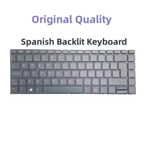 New Original Laptop Spain Keyboard for Elitebook 1040 G4 L02267-001 Palmrest Upper Case Replacement 
