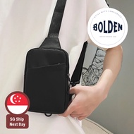 [SG] Bolden Unisex Black Oxford Crossbody Sling Bag