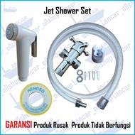 Jet Shower Closet Kloset Stop Kran Keran Toilet Cebok Semprotan WC Duduk Kamar Mandi 1 Set