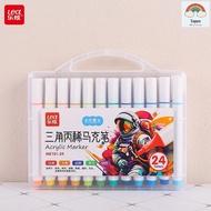 MK101 Marker Pen/Acylic Colored Brush Pen Acrylic Marker TRIANGLE Body MK 101 12 Colors/18 Colors/24