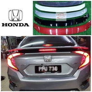 Honda Civic FC 2016-2021 RS Spoiler with LED brake light with paint body kit spoiler *ready stock*