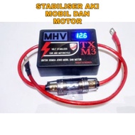 Car Motorcycle Battery Stabilizer With Voltmeter TX M3