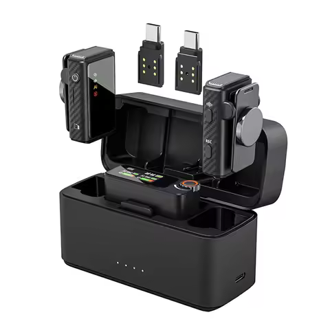 Lapel Microphone M15 3 in 1 Wireless Microphone with AI and Eight-level Noise Reduction Professional