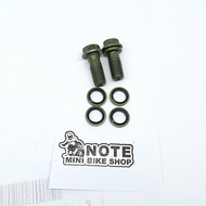 ชุด adapter oil cooler สายออยคลูเลอร์ oil cooler ใส่ wave ออยคูลเลอร์เวฟ100 W100 น็อต oil cooler น๊อ