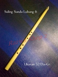 SERULING BAMBU/SULING SUNDA LUBANG 6 UKURAN 52/DA=G#