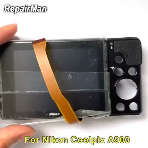 for Nikon Coolpix A900 Black Back Cover LCD Display Screen Rear Shell Back Case Camera Repair Parts