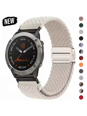 QuickFit Nylon Strap For Garmin Fenix 8 51 7 7X Pro 6 6X 5 5X Plus Tactix7 22 26mm SmartWatch Wristb