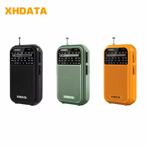 XHDATA D-220 FM/SW Retro Style Radio 4 Bands Portable DSP Receiver High Sensitivity AM 1K Pocket Rad