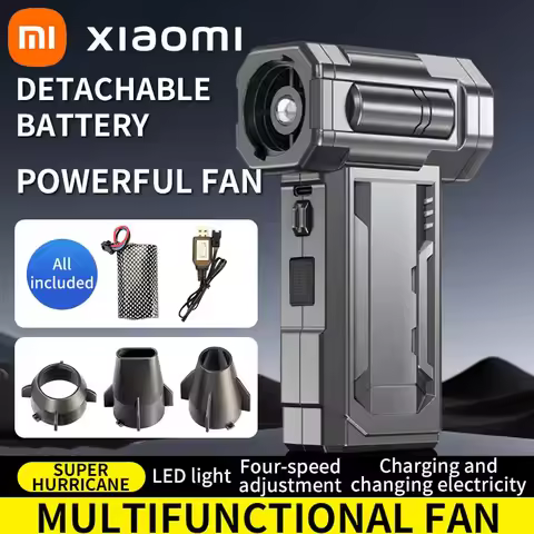 Xiaomi X7 Turbo Jet Fan 100W Violent Fan Powerful Air Blower High Power Duct Fan 4 Gears Speed Adjus