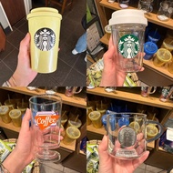 🧡🧡Japan Starbucks Cup 2023 Spring cola Mug Glass Stainless Steel Desktop Cup