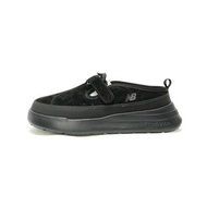 New Balance Black Suede Thick‑Sole Mule Slip‑On Sneakers