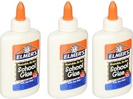 Elmers Liquid School Glue qUOaZh, Washable, 4 Ounces, 3 Count