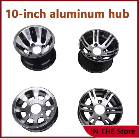 10-inch Aluminum Alloy Front and Rear Wheels for Four-wheel Vehicles, ATV, Go-karts, Tires22/20X10-1