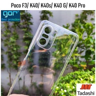 Gor Redmi K40/ K40s/ K40 Pro/ K40 Gaming, Poco F3/ F3 Pro Transparent Case, Camera Protective Edge -