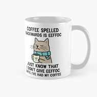 Glass Mug | Hampers | Gift | Spelled Backwards Is Eeffoc Funny
