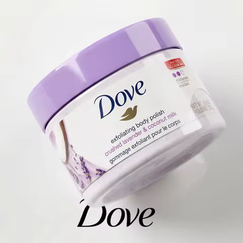Dove Moisturizing Exfoliator for Dry Rough Skin Exfoliating Creamy Dense Texture Body Scrub Multi Fr