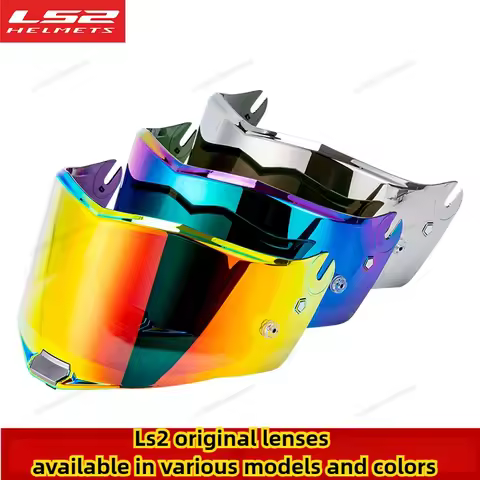 LS2 motorcycle helmet FF805/MX701/MX436 transparent black electroplated colored brown silver lens vi