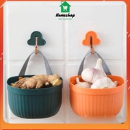 Convenient new wall-mounted basket for storing onions and garlic _GD888