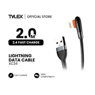 TYLEX XC34 Elbow Braided Data Cable Sync & Charge Fast Charging Charger Cable