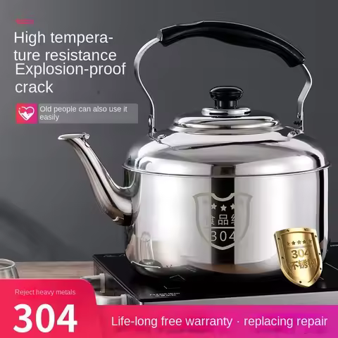 304 kettle large stainless steel kettle home kettle 304 large volume sound kettle home kettle drinki