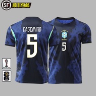 The 2026 FIFA World Cup Brazil national team jerseys: Neymar wears number 10 Vinicius wears number 7