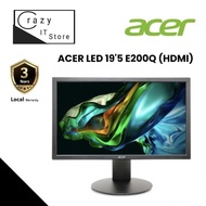ACER 19.5" LED MONITOR E200Q - HDMI + VGA