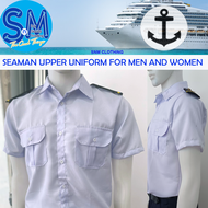 MEN AND WOMEN MARITIME SEAMAN SHORT SLEEVE HIGH QUALITY UNIFORM SIZE 2XS-3XL