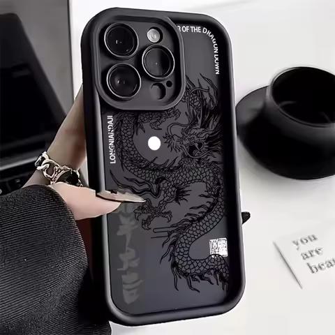 Chinese Loong Phone Case For OPPO Realme C53 C35 C55 C33 C31 C15 C21 C21Y C25Y C12 C25 C25S C30 C30S