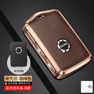 KONNWEI *สินค้าพร้อมส่ง* เคสกุญแจรถยนต์ VOLVO เคสกุญแจหนัง อลูมิเนียม เคสกุญแจรีโมทรถยนต์ เคสกุญแจรถ