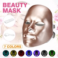 7 Colors LED Facial Mask Light Photon Tighten Pores Skin Rejuvenation Anti Acne Wrinkle Removal Therapy Beauty Facial Anti-aging New