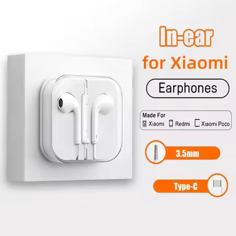 Type C Wired Headphones For Xiaomi 14 13 12 11 Pro Ultra Lite 3.5MM Earphone For Redmi POCO Huawei S