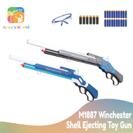 [Grey's World]M1887 Winchester shotgun nerf guntoy, soft bullet guntoy, manual type,, break barrel a