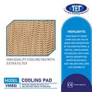 YET VM80i Portable Air Cooler Large Honeycomb Cooling Pad For Left/Right and Back