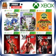 XBOX 360 / Sonic Generations / Zuma Revenge / Plants Vs Zombies Garden Warface / WWE 2K14 / WWE 2K15