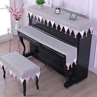 Piano Cover Cover Cloth High-End Decoration Modern Simple Light Luxury Universal Princess Piano Stool Cover Piano Anti-dust Cover Piano Cover
