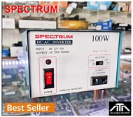 หม้อแปลง Spectrum Inverter 100 วัตต์ อินเวอร์เตอร์ หม้อแปลงไฟ DC 12V เป็น 220 โวลต์ 100 วัตต์
