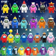 🎇🎇FULL Set Among Us Plushie Hot Game Mini Building Blocks Cartoon Figures Christmas Gift Cute Red Sm