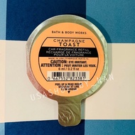 BATH &amp; BODY WORKS : แผ่นน้ำหอมใส่รถ กลิ่น Champagne Toast : 1 แผ่น