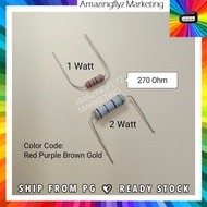 Spare Part Resistor Electronic 270 Ohm/ Perintang Elektronik