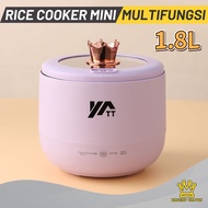 Bright Crown 1.8L Rice Cooker Mini/Penanak nasi 450watt /Panci Listrik/Penanak Nasi Mini Serbaguna